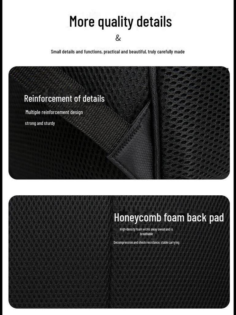 Herren Rucksack einfarbig Allzweck für Business und Reise