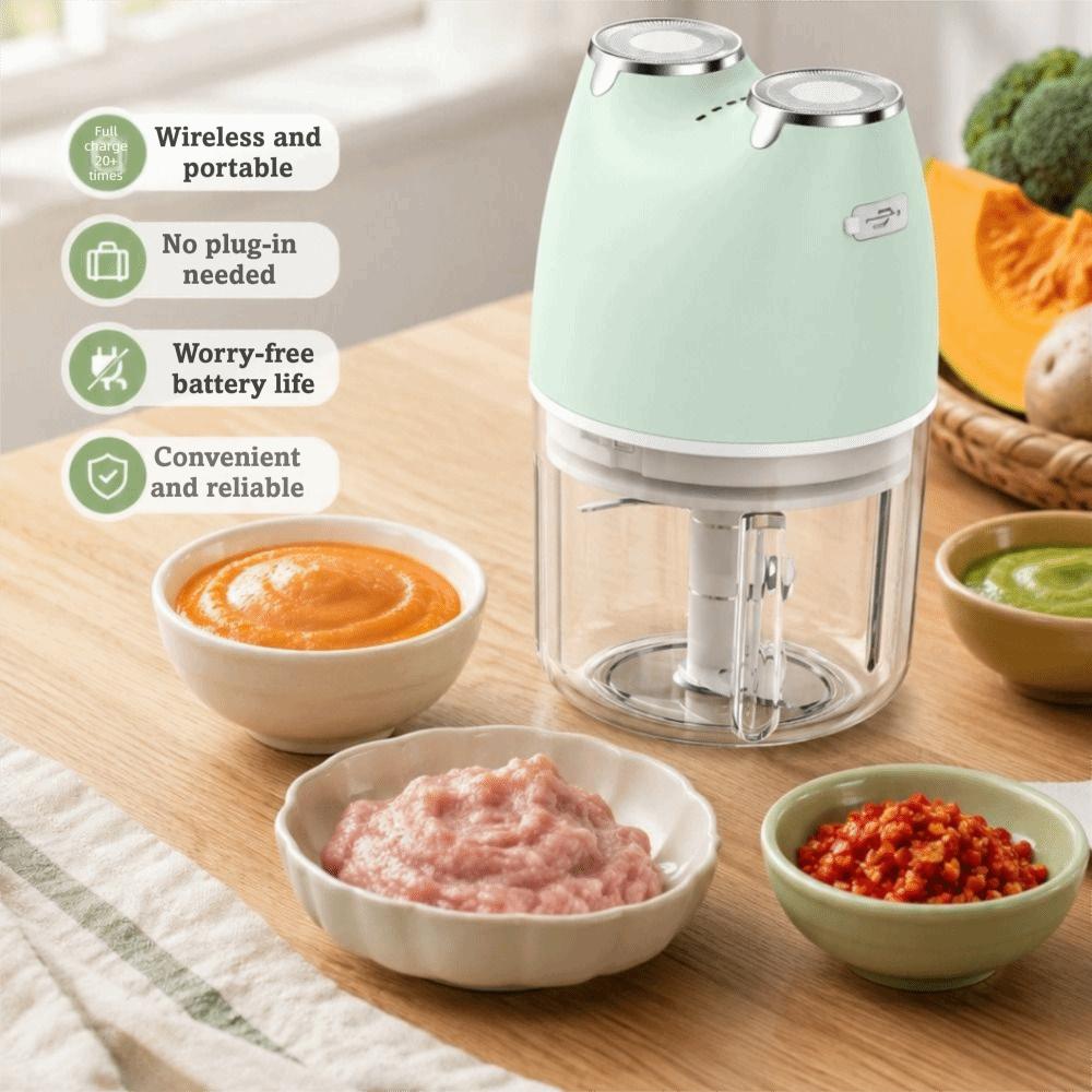 USB Rechargeable Garlic Chopper Wireless Meat Grinder Mini Size Baby Food Processor Spice Grinding
