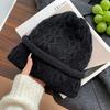 Women S Blue Knit Slouch Hat Winter Warm Thick Beanie Cap