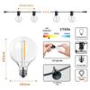 Waterproof G40 Solar Garden String Lights for Outdoor Decoration and Camping