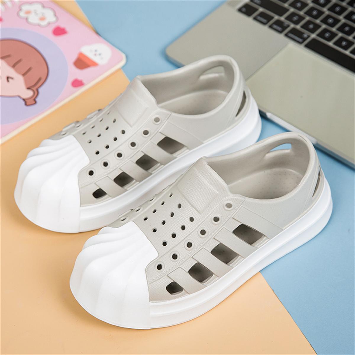 

Сандалии MCTIN для женщин и мужчин, летние сабо из ЭВА, пляжные тапочки с отверстиями для отдыха, удобные домашние тапочки 40