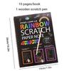 Rainbow Magic Scratch Off Paper Set For Kids Arts Scraping Painting Toy Diy Graffiti Book Kids Montessori Educational Toys