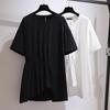 Korean Design Sense Loose Fit T-Shirt: Versatile, Large Size, Short Sleeve, Summer 2024