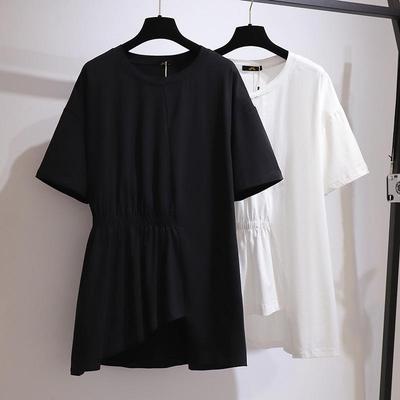 Korean Design Sense Loose Fit T-Shirt: Versatile, Large Size, Short Sleeve, Summer 2024