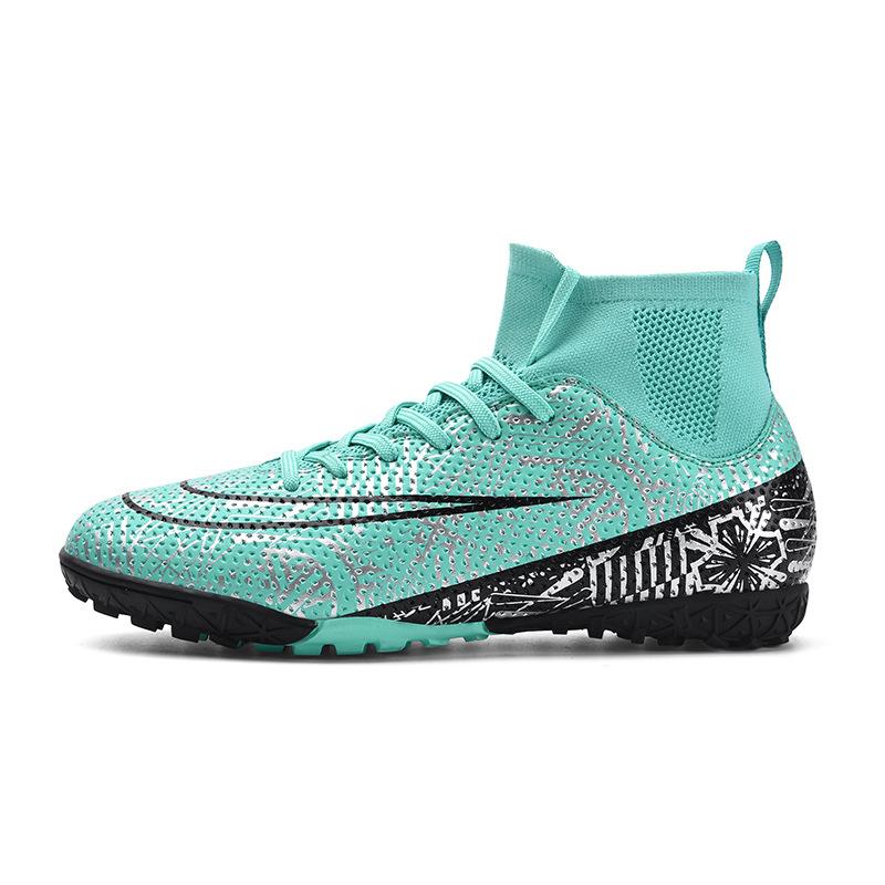 Special High-Top Football Shoes Tf Broken Nails Artificial Turf Ag Nails Boys And Girls Teenagers Student Training Shoes
