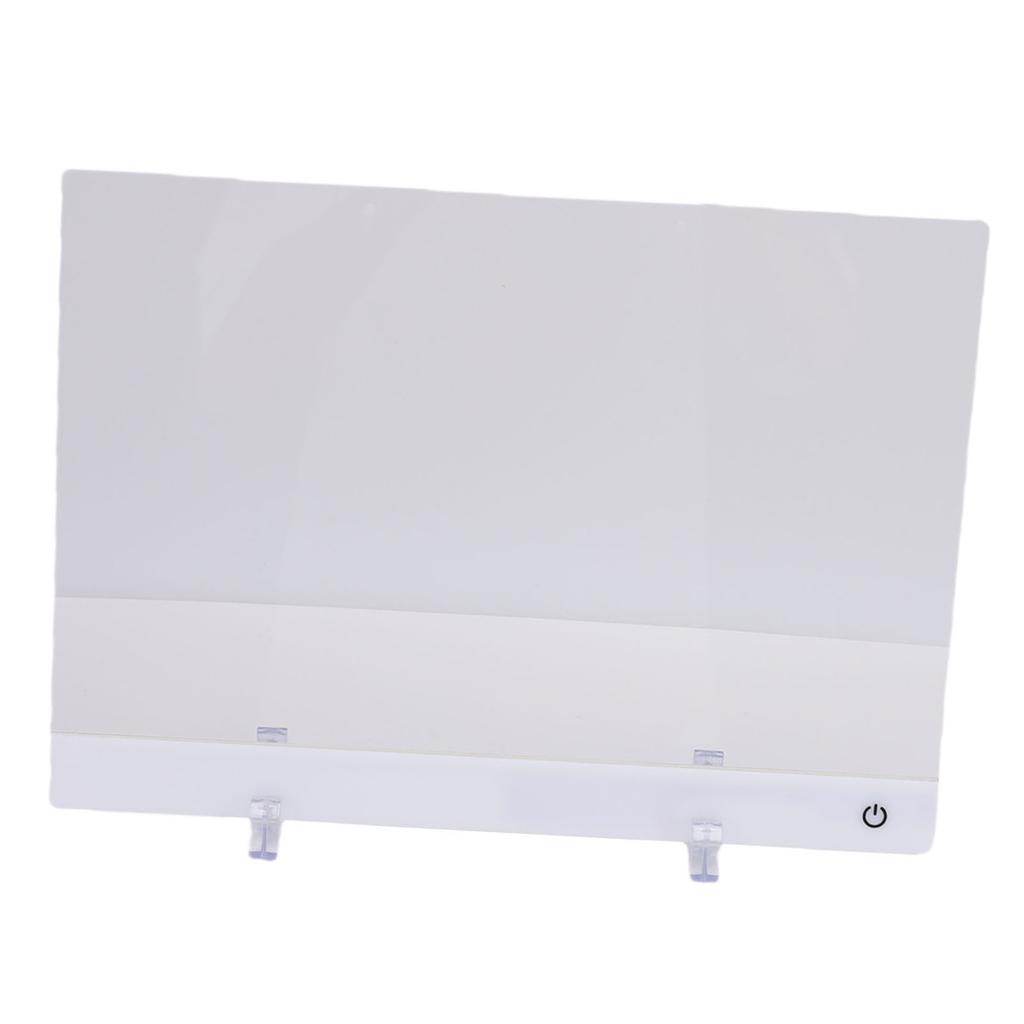 LED Note Board 7 Colors Acrylic Dry Erase 4 Modes Drawing Writing Light Up Message Glow Rewritable Memo Board 11.8x8in with 7 Marker Pens Stand