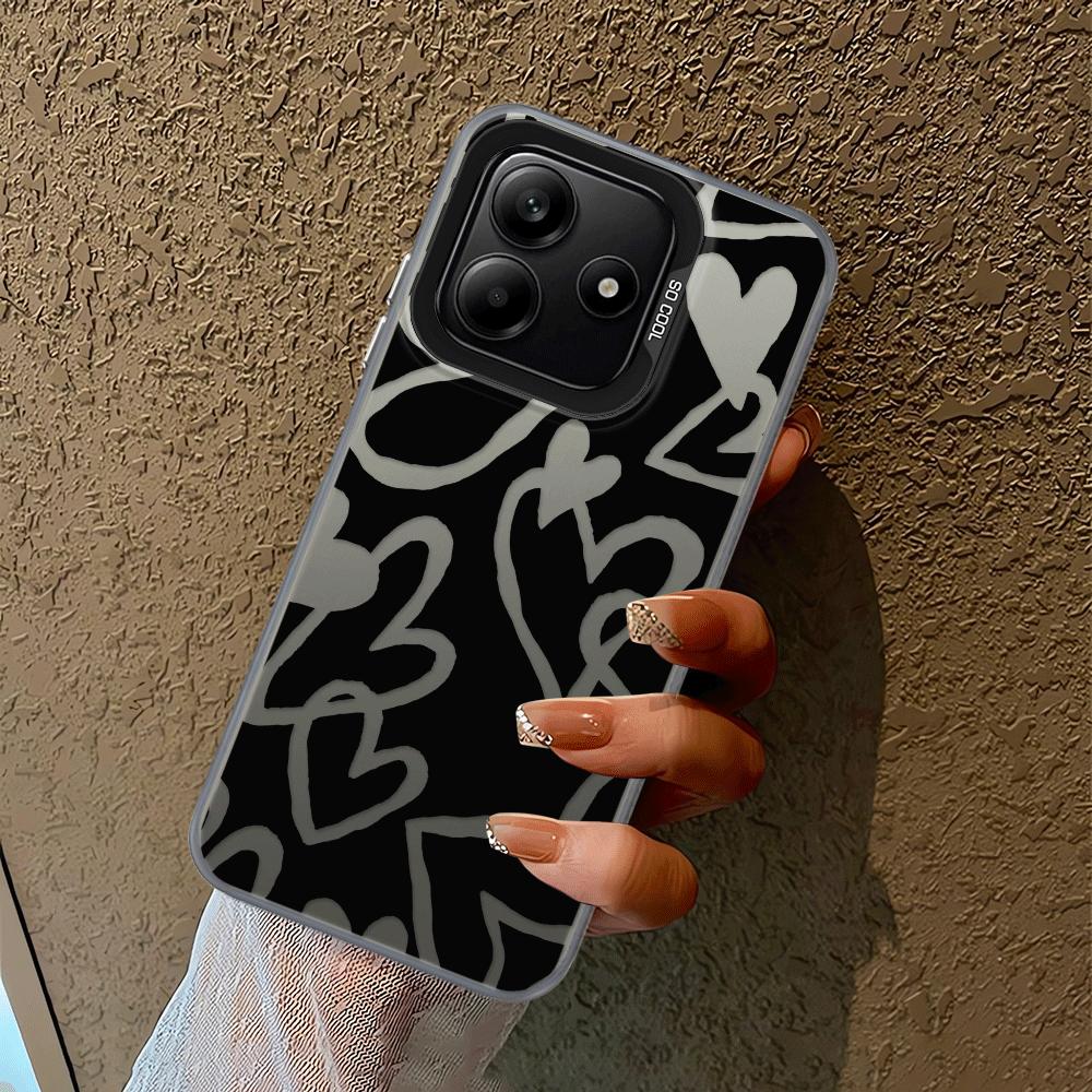 Creative Love Art Case for Xiaomi Redmi Note 14 A1 14C 12C Note 13 12 Pro Plus 10 A2 12 11 Pro 13C Phone Cover