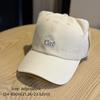 3D Cat Ear Cat Ear Baseball Cap Wide-brimmed Breathable Korean Style Baseball Cap Embroidery Letter