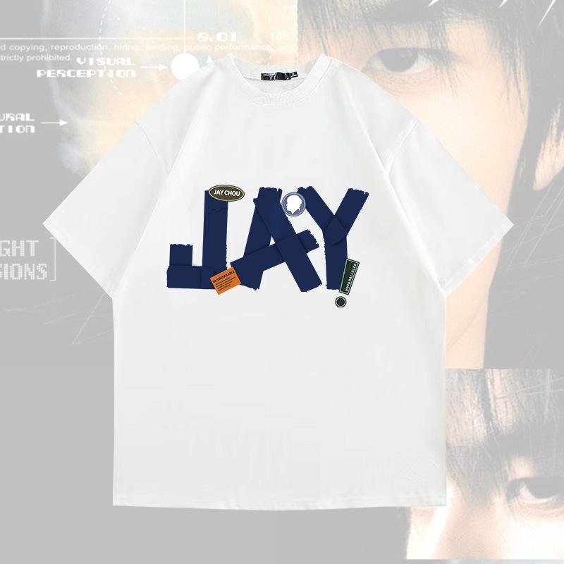 Men's Cotton Short-sleeved Fashion Printed Top Loose T-Shirts Men’s