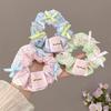 Scrunchie Coreano in Pizzo con Volant e Fiocco - Accessorio per Capelli Carino e Dolce