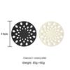 2 Pcs Lines Hollow Placemat Food Serving Table Mat Fletching Remover Vinyl Placemat for Round Table Hollow Out Silicone Placemat Safe Coaster Non-Slip
