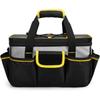 Heavy Duty Tool Bag With Padded Shoulder Strap Multi Compartment Workshop Carryall Electricians Mechanics Craftsmen