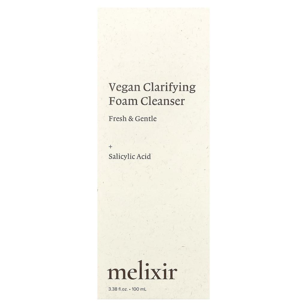 Melixir, Vegan Clarifying Foam Cleanser, 100ml (3.38fl oz)