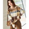 Demana Women's Striped Color-block Knit Sweater