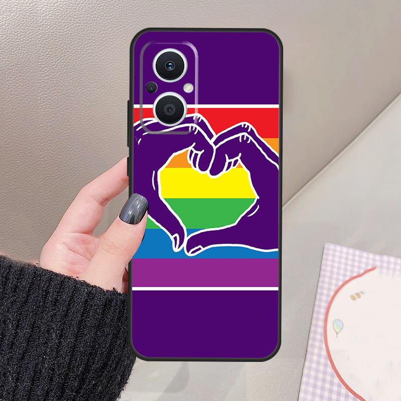 Gay Pride LGBT Rainbow Flag Funda For OPPO Reno 11 12 13 14 Pro 11F 12F 13F 14F 7 8 Lite OPPO Find X9 X6 X5 X8 Pro Case