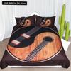 Yin Yang King Queen Duvet Cover Mandala Bohemian Bedding Set Retro Lotus Tai Chi Bagua Comforter Cover Chinoiserie Quilt Cover
