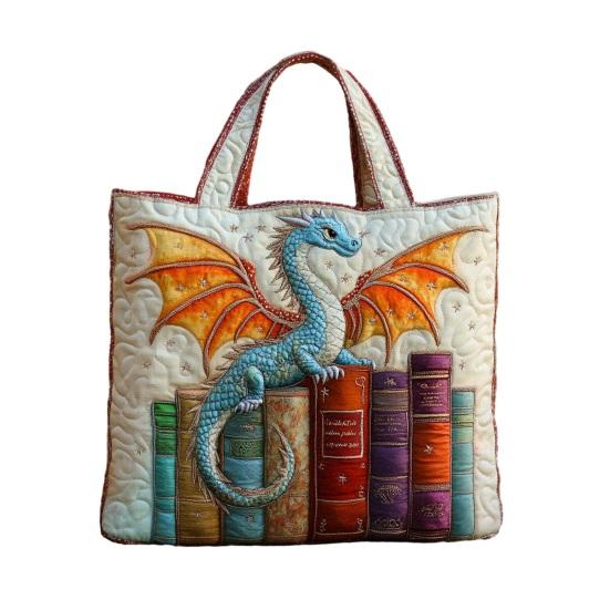 

Vintage Quilted Tote Bag Women Colorful Floral Purse Animals Flowers Handbag Lightweight Washable Tote for Daily Errands Grocery Shopping Commuting G