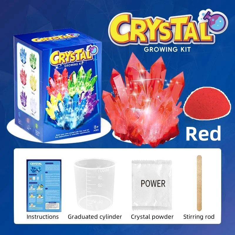Kids Crystal Growing Science Kit Multiple Colors Stem Educational Toys Age 8-12 School Experiment Birthday Gift
