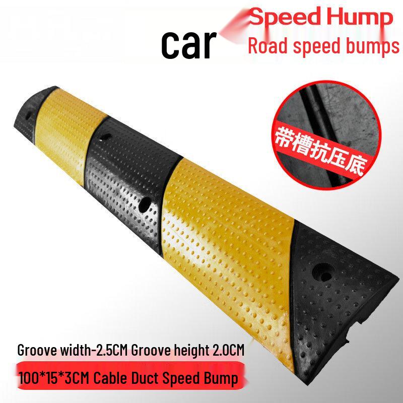Heavy-Duty Rubber Speed Bump