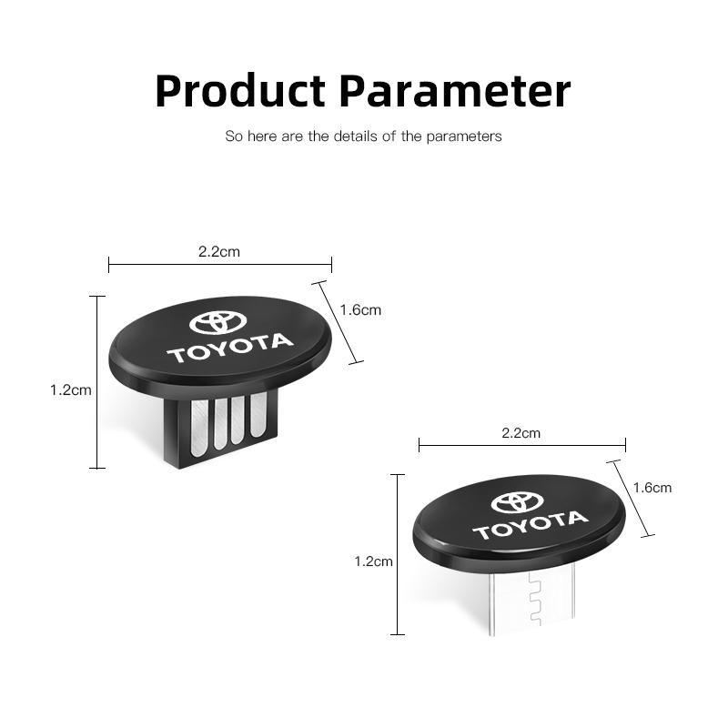 Car Logo U Disk Flash Drive Type C USB Memory For Toyota Corolla Yaris Aygo Prius RAV4 Crown CHR Camry Auris 4Runner TRD Avensis
