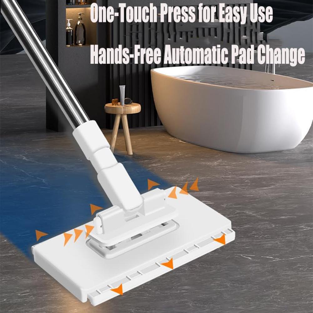 39 Inch Dust Mop with Reusable Disposable Pads for Quick Floor Cleaning