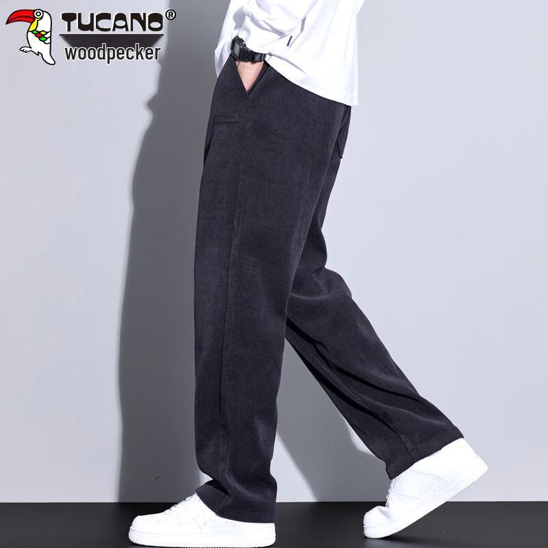 Tucano Men's Warm Corduroy Wide-Leg Casual Pants