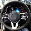 Hand-stitched Non-slip Leather Steering Wheel Cover For Mercedes Benz A-Class W177 B-Class W247 C-Class W205 CLS-Class