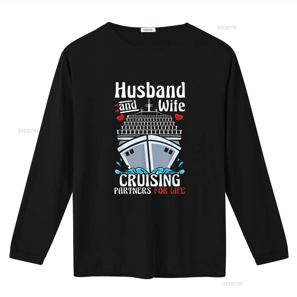 Cruising Cruise Vacation Husband Wife Couple For W Women s Unique T Shirt Top Summer Fun vintage Washed homme designer clothes