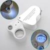 Jewellery Magnifying Glass  30 x 60 Illuminated Loupe with LED Light Jeweller's Magnifier for Diamonds Stamps