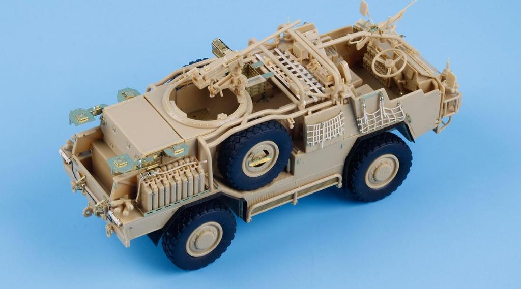 Tetra Model ME Serie Britischer Schakal II Hochmobiles gepanzertes Fahrzeug Plastikmodellbausatz ME3572 1/35 (für HB)