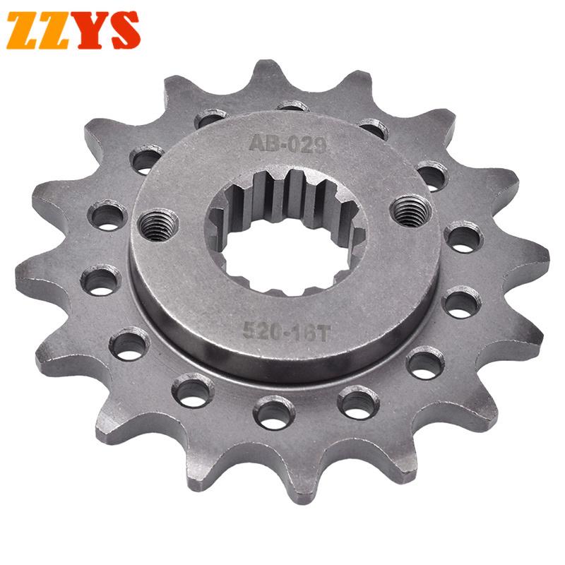 520 16T 16 Tooth Front Sprocket Gear Staring Wheel Cam For Honda Off Road XR650 XR650R XR 650 R 2000-2007 For Kawasaki Road ZX6R