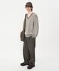 INSILENCE Wool Tapered Pants Brown