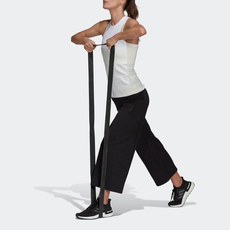 Adidas Solid Color Straight Leg Training Pants Women Bottoms Black HE2994