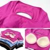 European & American Women's Seamless Sports Top with Built-in Bra & Stylish Back