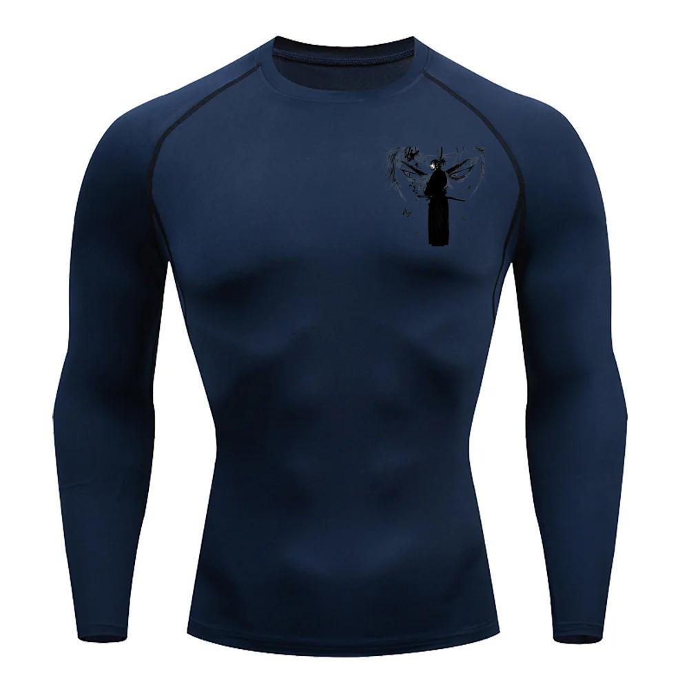 Comfortable Fitness T-shirt Men Guts Griffith Graphic Breathable Slim Fit Top Summer Gym Jogging Training Elastic Fitness Suit