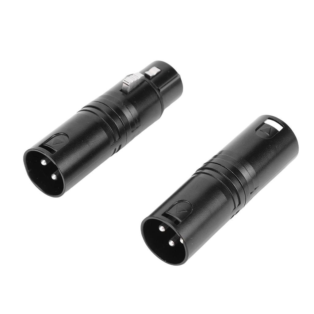 XLR Adapters Male to Male and Male to Female 3 PIN Balanced XLR Coupler Connector for Live Streaming Studio Stage