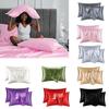 Simulated Silk Pillowcase Summer Type Pillow Cover Durability & Colorfast for Easy Removal and Washing