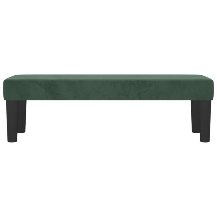 346669 vidaXL Banc Vert foncé 100x30x30 cm Velours