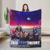 American The Big Bangs Theory Soft Warm Blanket Picnic Plush Throw Blanket Funny Couch Bed Flannel Bedspread Sofa Bed Cover