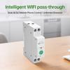 WIFI Smart Circuit Breaker Switch With Metering 63A1P Din Rail Remote Control Smart Home Smart Life App Timer Module