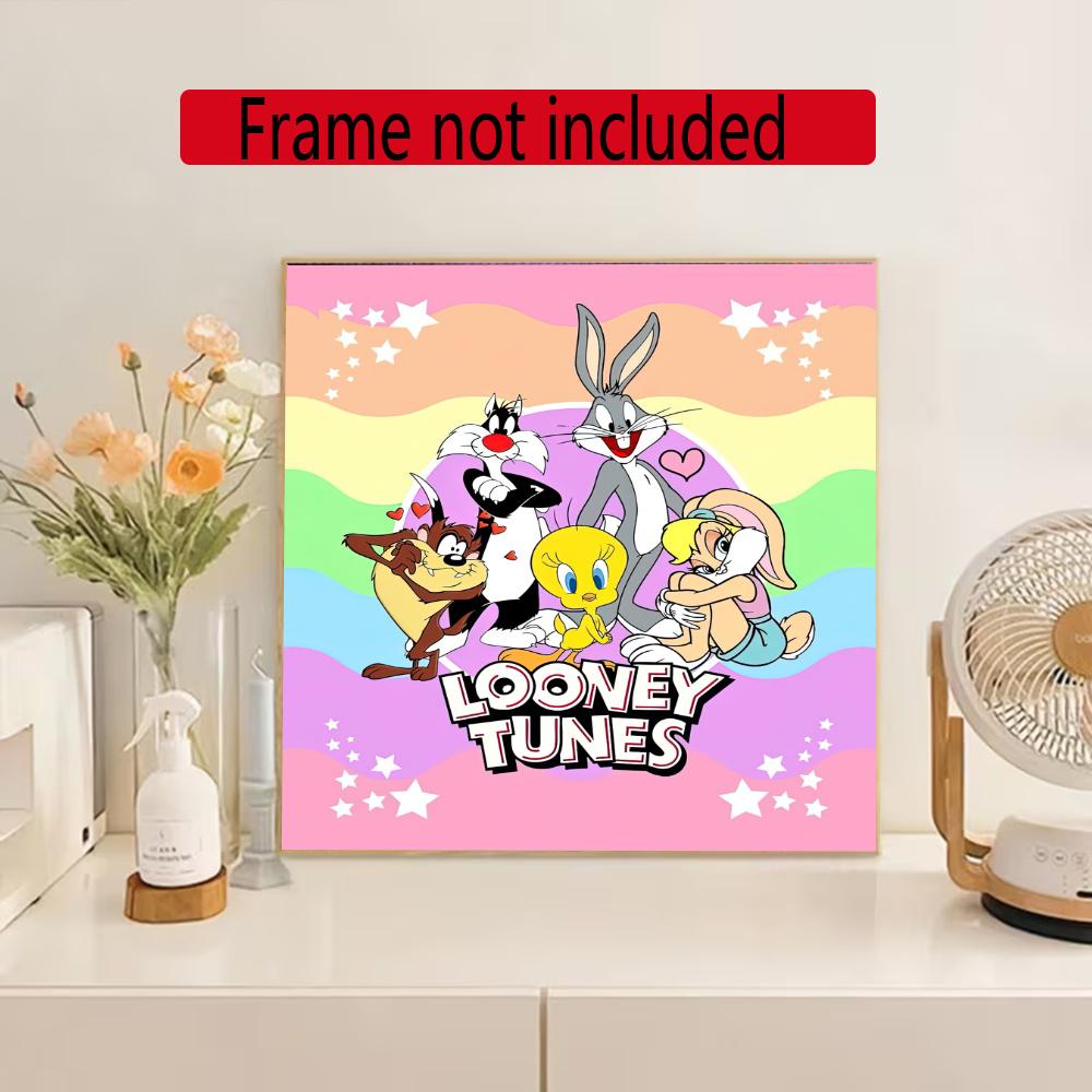 Looney Tunes 5D Diy Diamond Painting Round Diamond Mosaic Suitable For Beginners Diamond Painting Rhinestones Gift Frameless