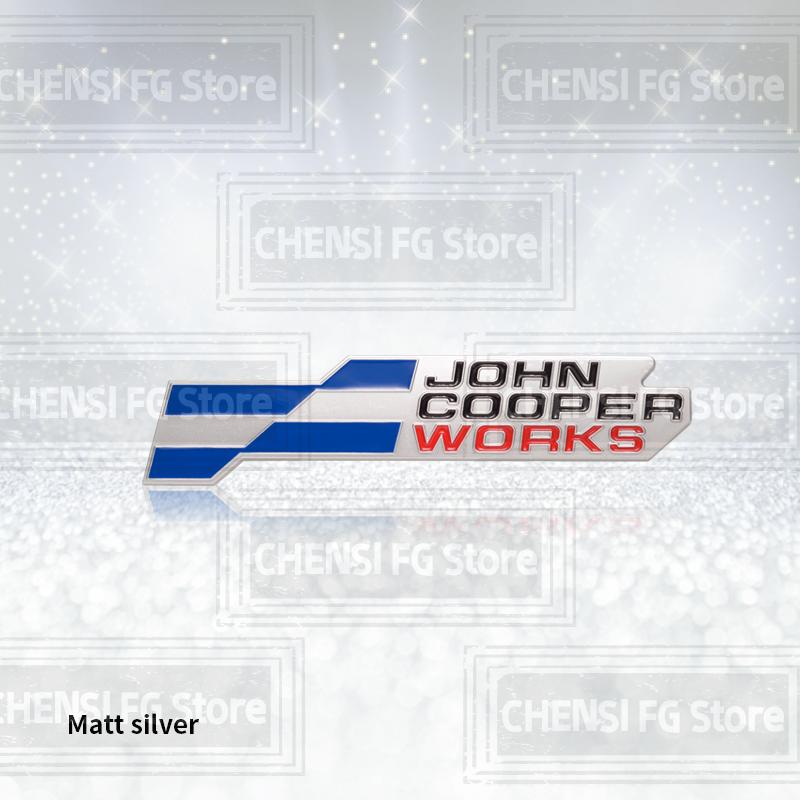 3D Metal Alloy NEW JCW Front Grille Badge For Cooper S R59 R60 R56 R58 F56 Countryman Clubman Car Rear Trunk Emblem Sticker