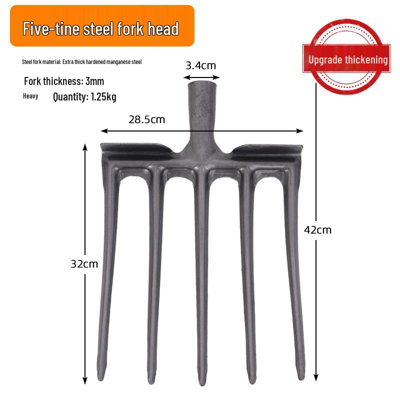 Landwirtschaftliche Bodenkralle: Stahl 4-Zinken Werkzeug zum Graben und für die Landwirtschaft