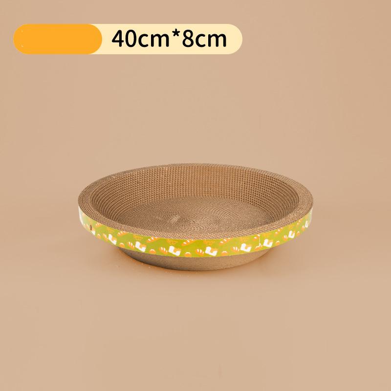 Cat Scratching Board Protect Furniture Grinding Claw Toys Oval Corrugated Paper Wear-resistant Cat Nest Cat Accessories