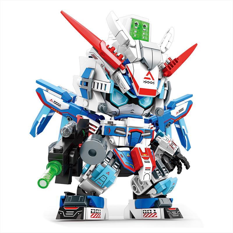 Mindy Robot Assembly Toy - Mecha-Compatible Small Particle Bricks for Kids