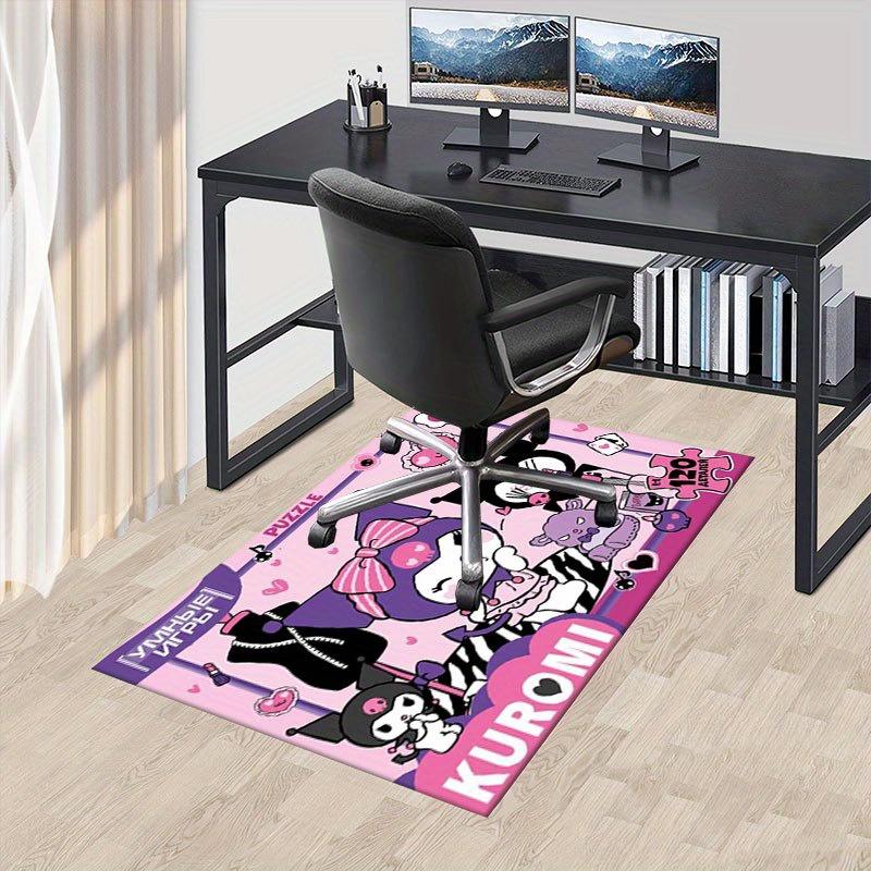 

1pc Sanrio Kuromi Mermaid Printed Office Carpet Rectangle Rug Under The Table,Perfect Room Decor for Living Room, Bedroom, Kitchen, Non-slip Floor Mat 60cm by 90cm