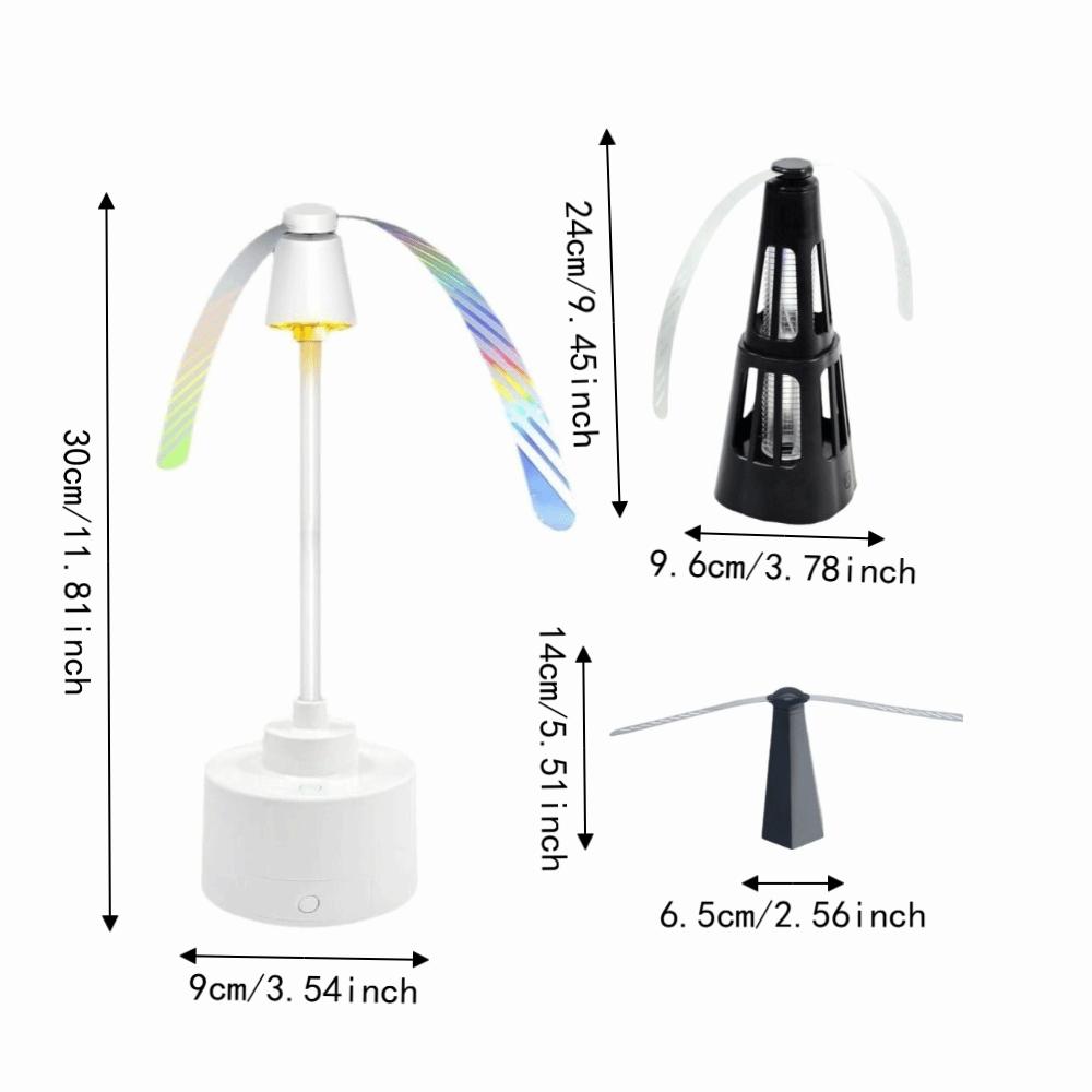 USB Rechargeable/Battery Powered Fly Repellent Fan Portable Can Drive Flies Insect Repellent Fan Soundless Safe