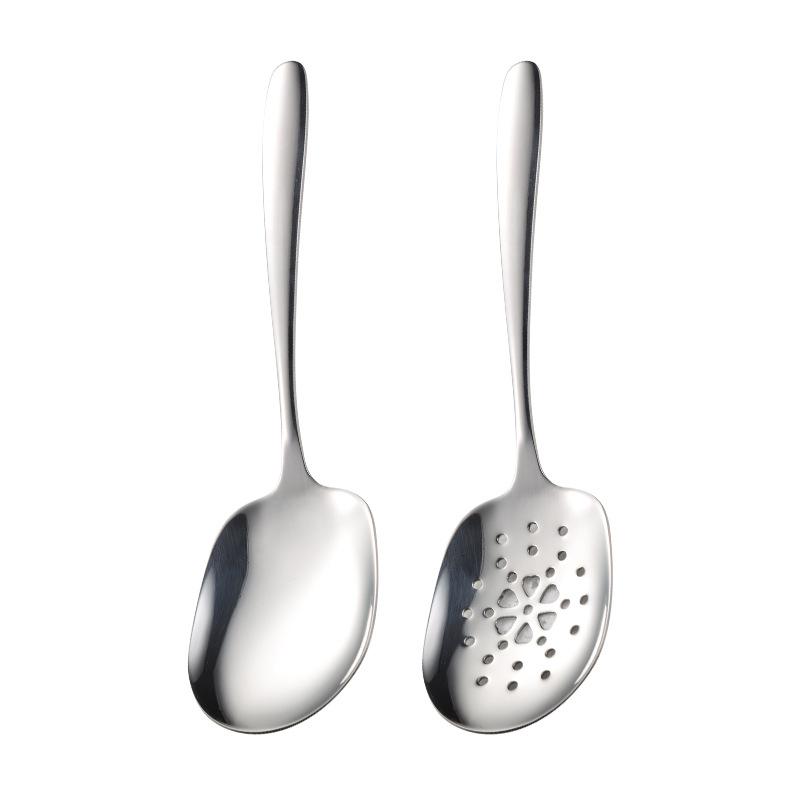 304 stainless steel dining spoon size bright male spoon restaurant hotel western tableware large rice spoon
