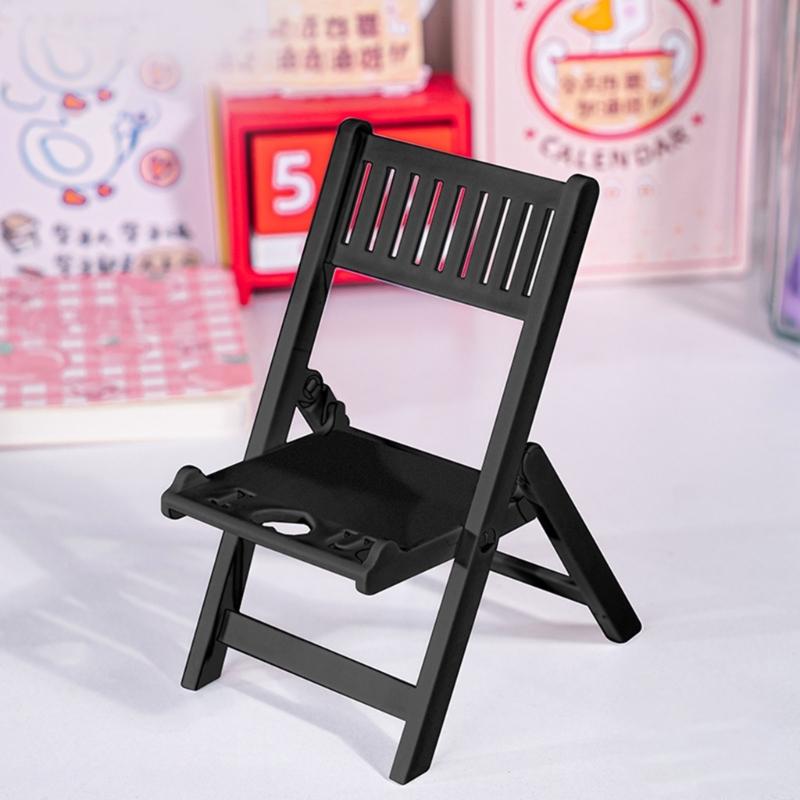 Cute & Adjustable Mini Chair Phone Stand Multi Angles Desktop Holder Stylish & Durable Bracket for Mobile Devices Gift