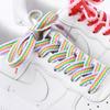 1Pair Sneakers for Shoelaces Original AF1AJ Colorblock Classic Shoe lace Flat Cotton Polyester Shoelace Fashion Sport Shoestring